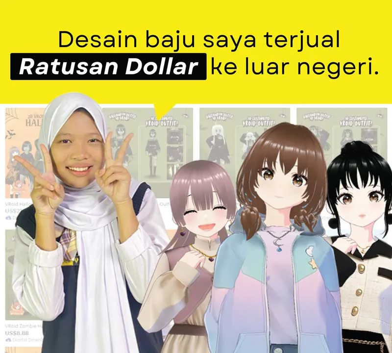 Digital fashion student