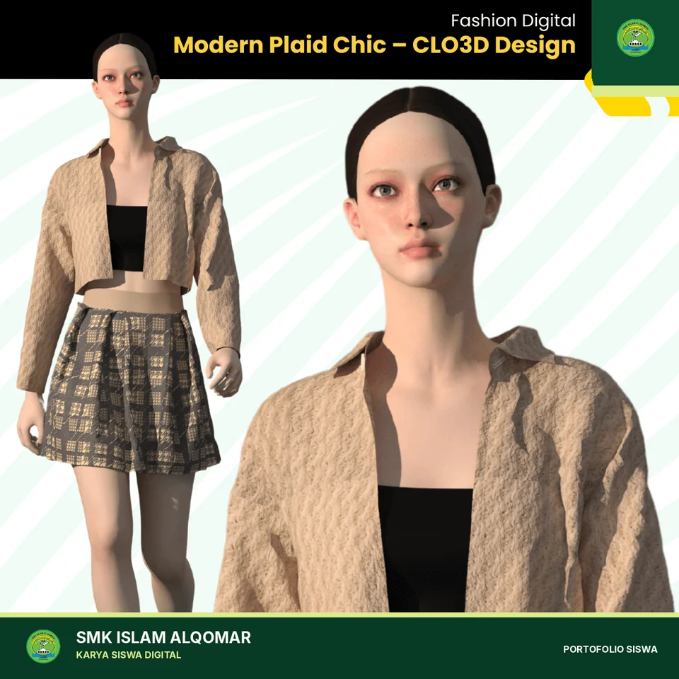 Digital Fashion CLO3D karya siswa