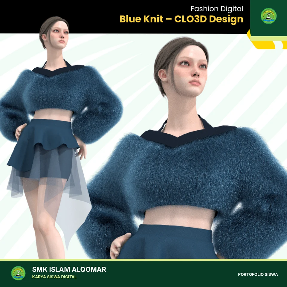 Digital Fashion CLO3D karya siswa