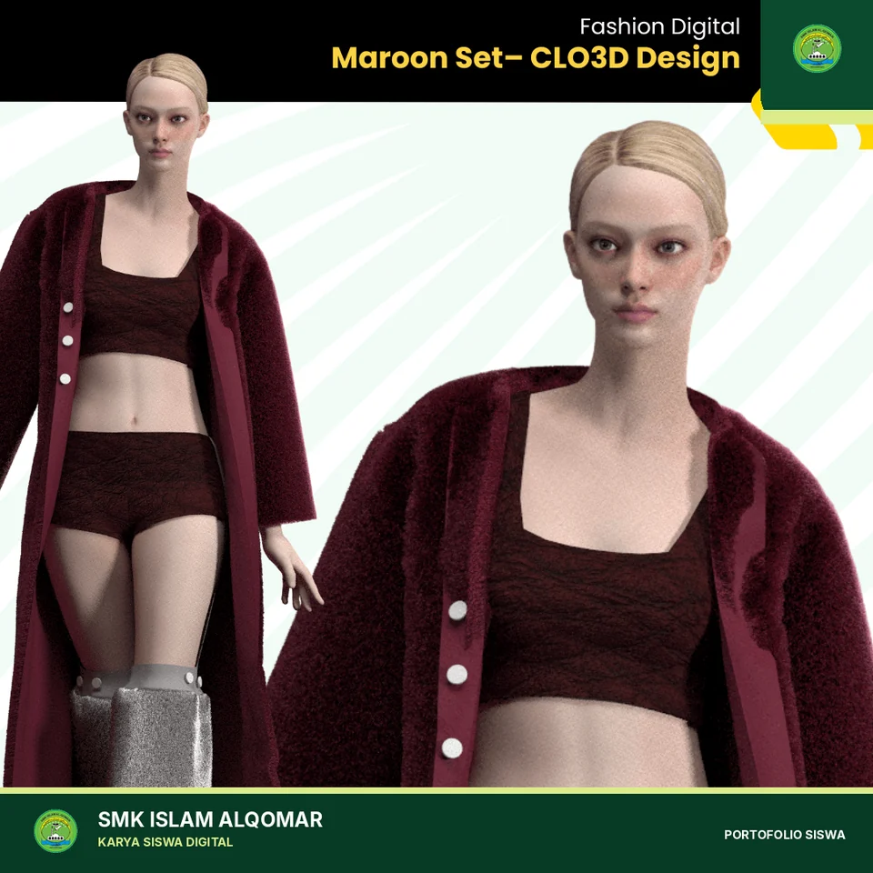 Digital Fashion CLO3D karya siswa