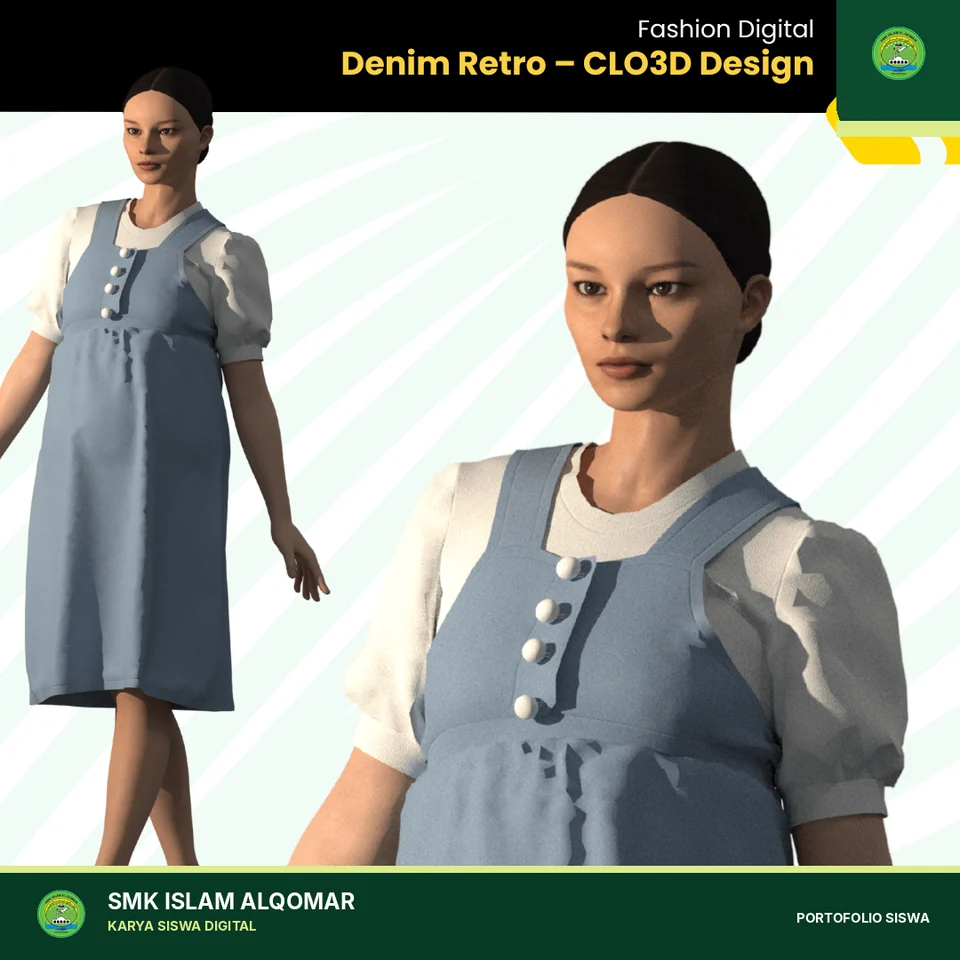 Digital Fashion CLO3D karya siswa
