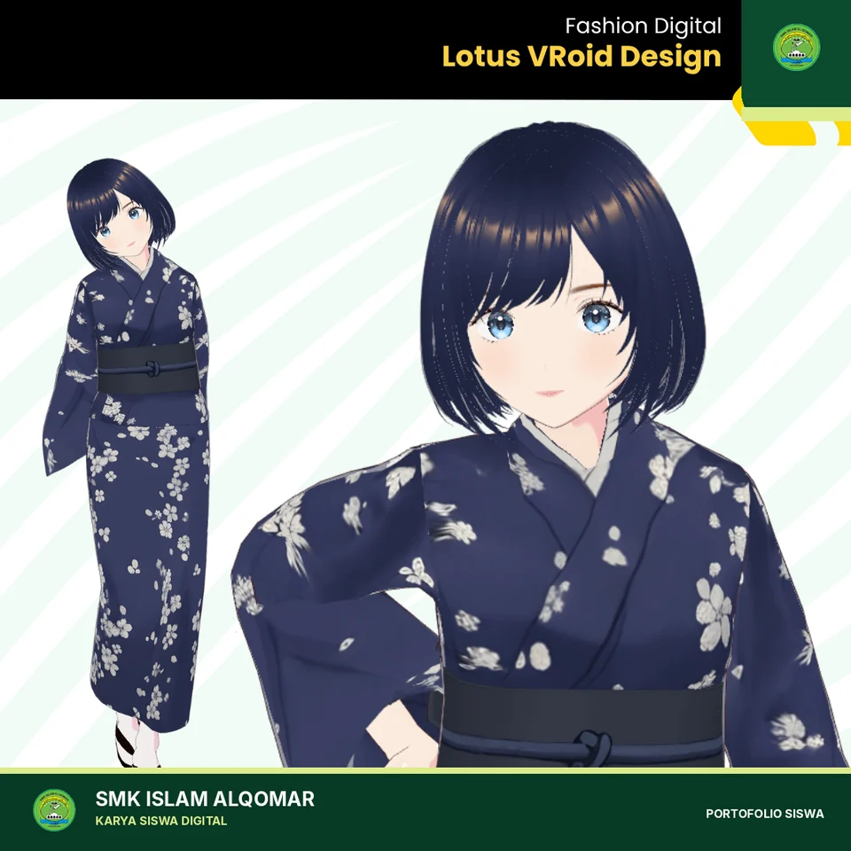 Digital Fashion VROID karya siswa