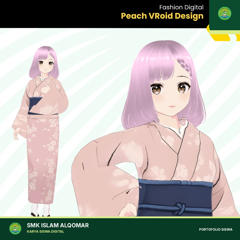 Digital Fashion VROID karya siswa