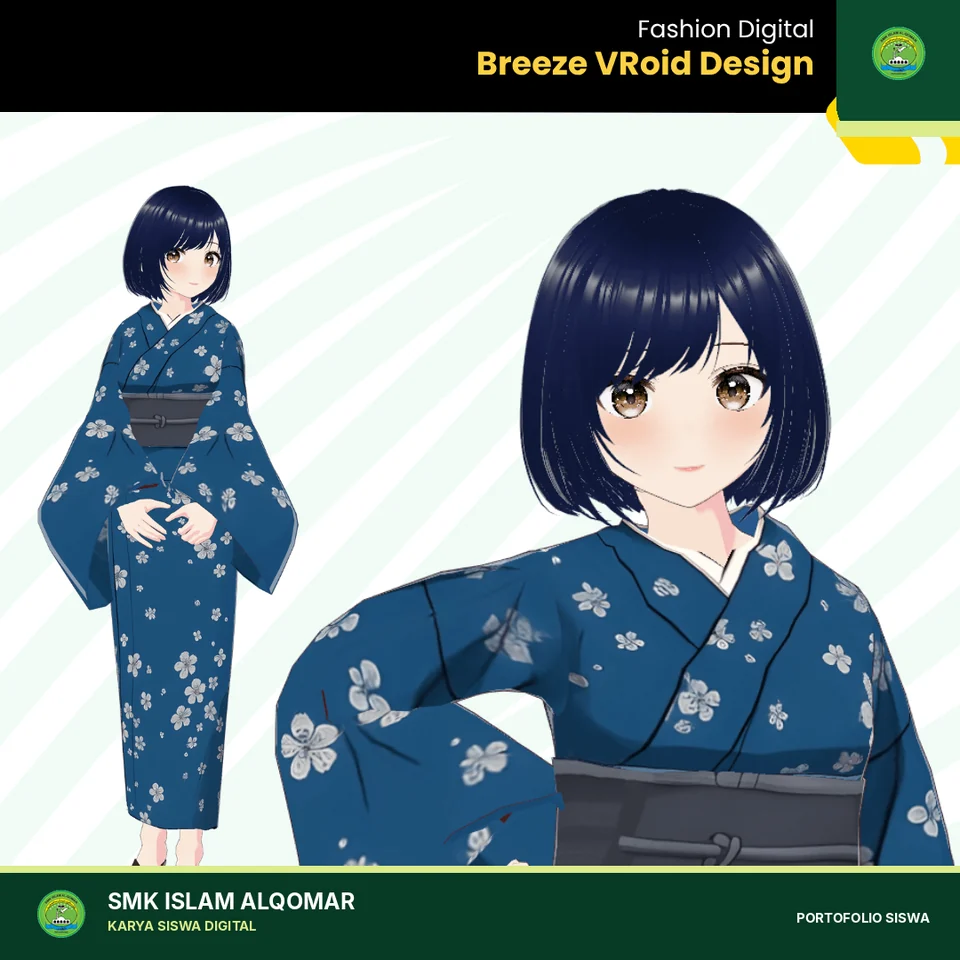 Digital Fashion VROID karya siswa