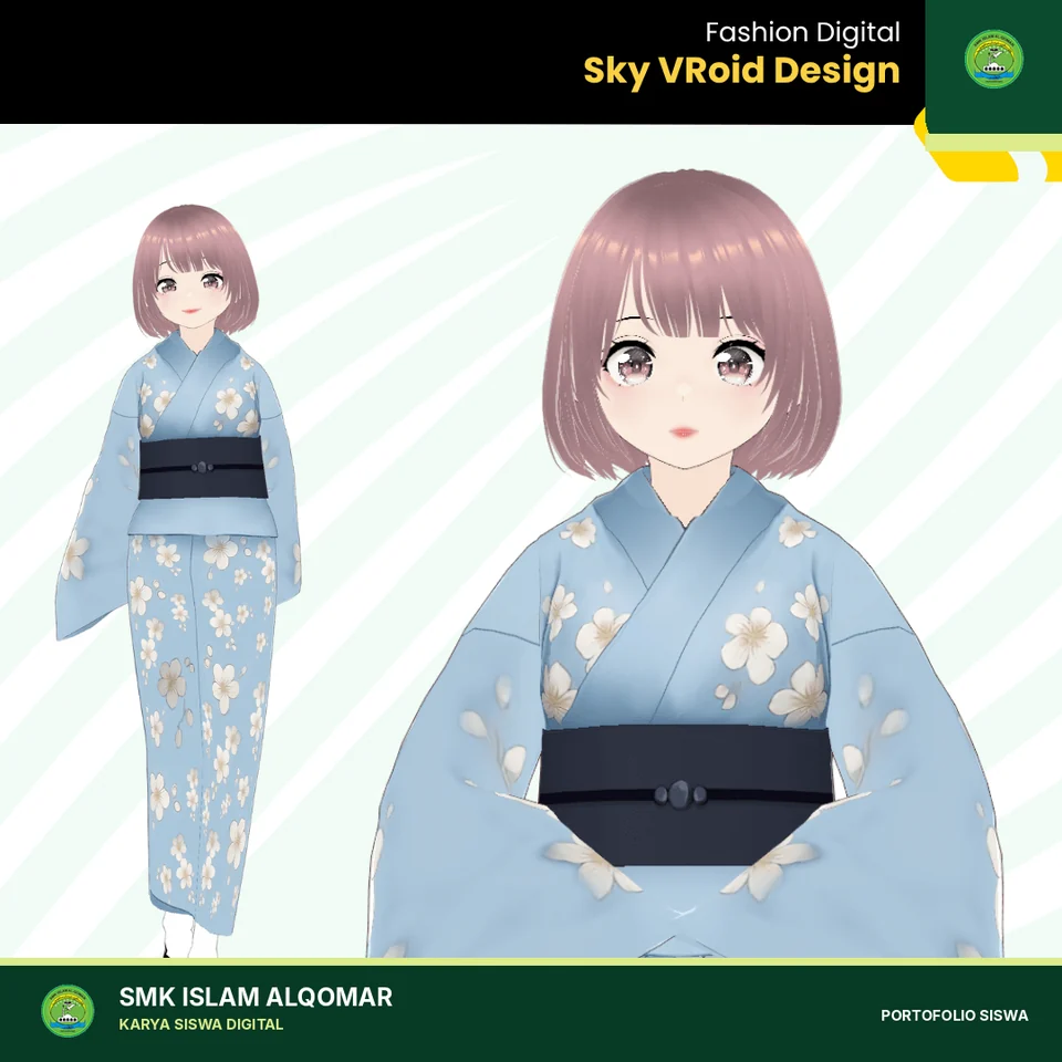 Digital Fashion VROID karya siswa