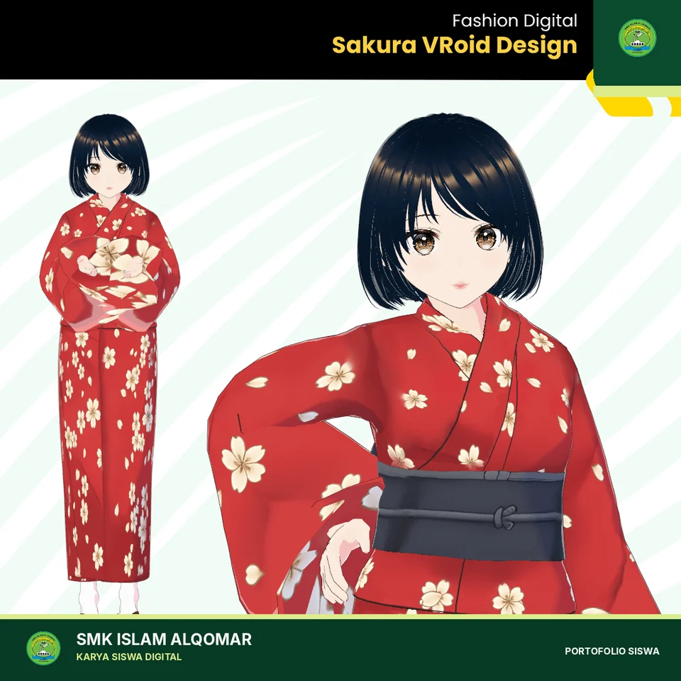 Digital Fashion VROID karya siswa