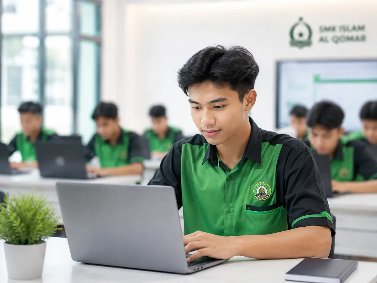 Siswa belajar di lab digital